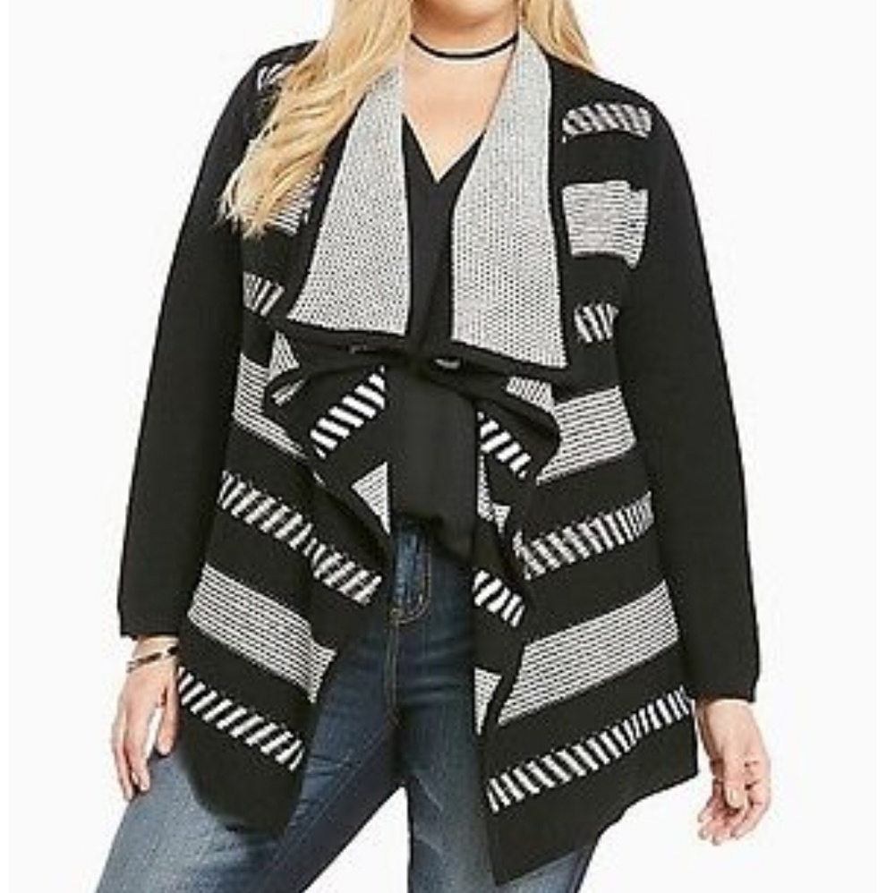 NWOT Striped Torrid Cardigan
